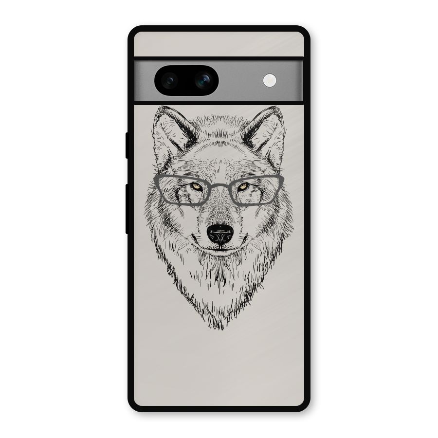 Nerdy Wolf Metal Back Case for Google Pixel 7a