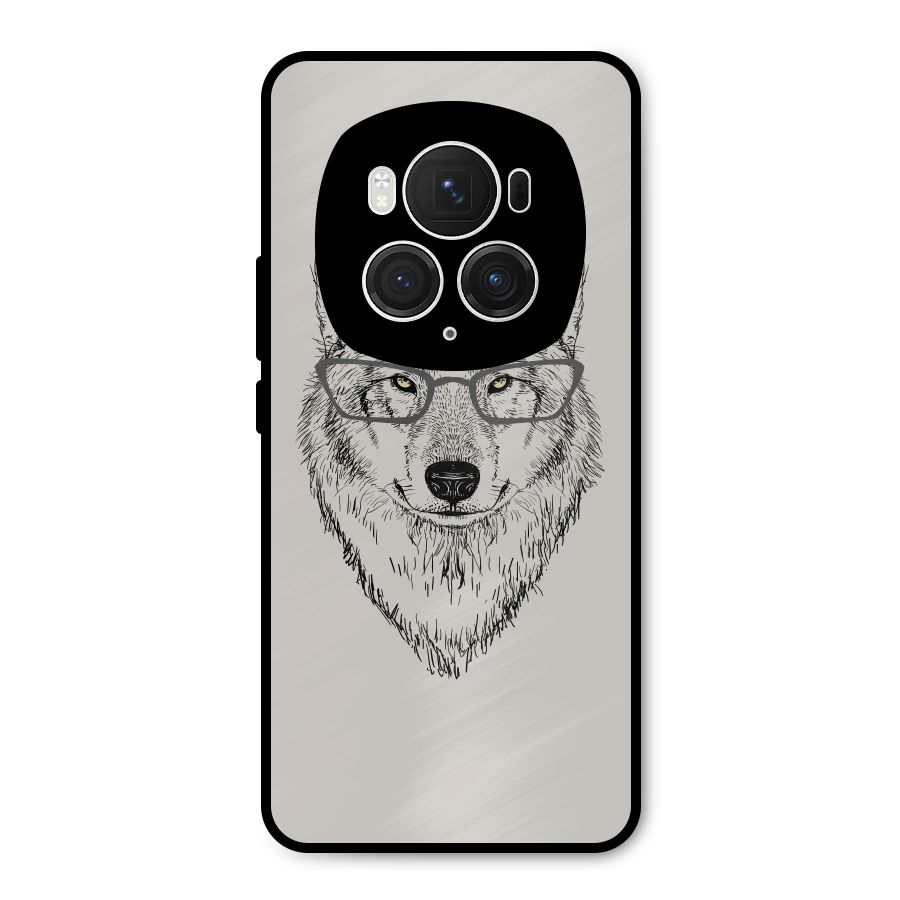 Nerdy Wolf Metal Back Case for Honor Magic6 Pro