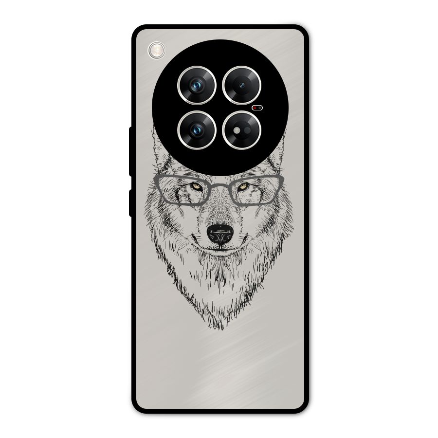 Nerdy Wolf Metal Back Case for Infinix Zero 40 5G