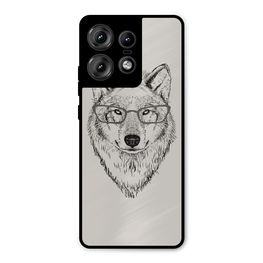 Nerdy Wolf Metal Back Case for Motorola Edge 50 Pro