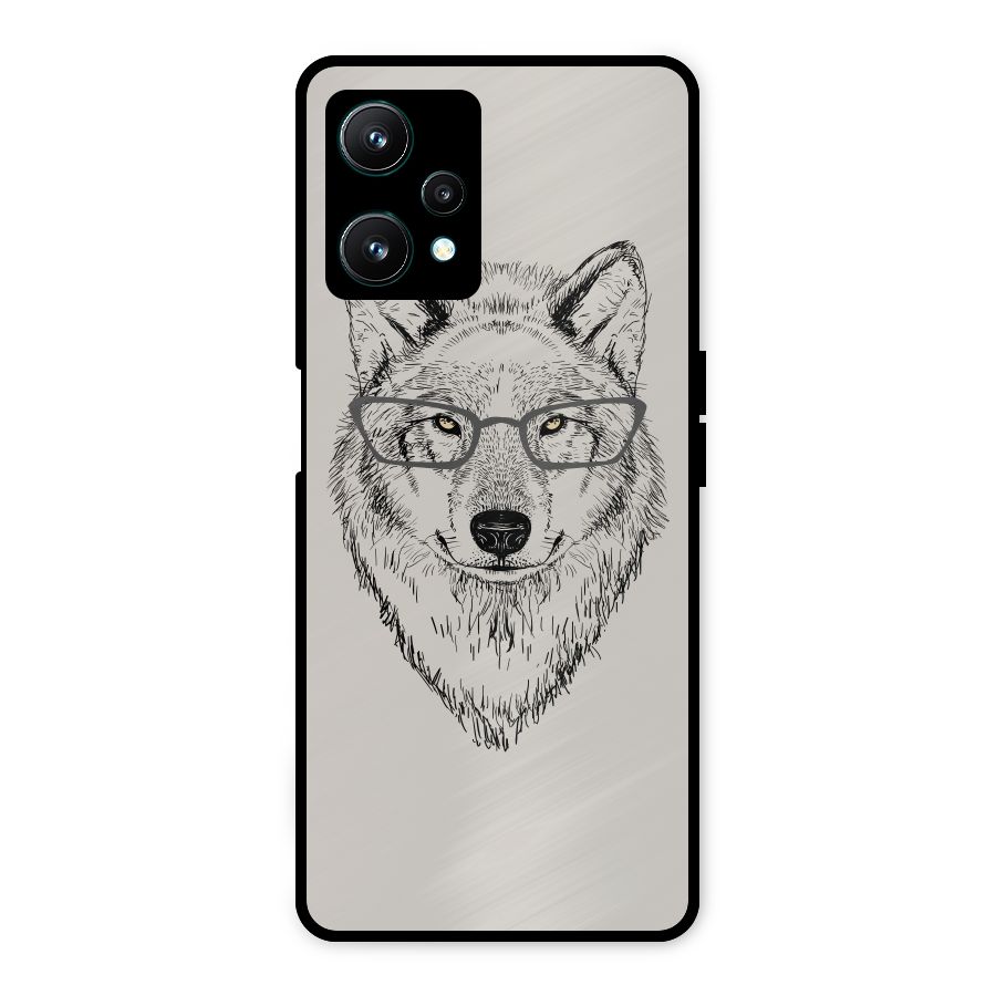 Nerdy Wolf Metal Back Case for Realme 9 Pro 5G
