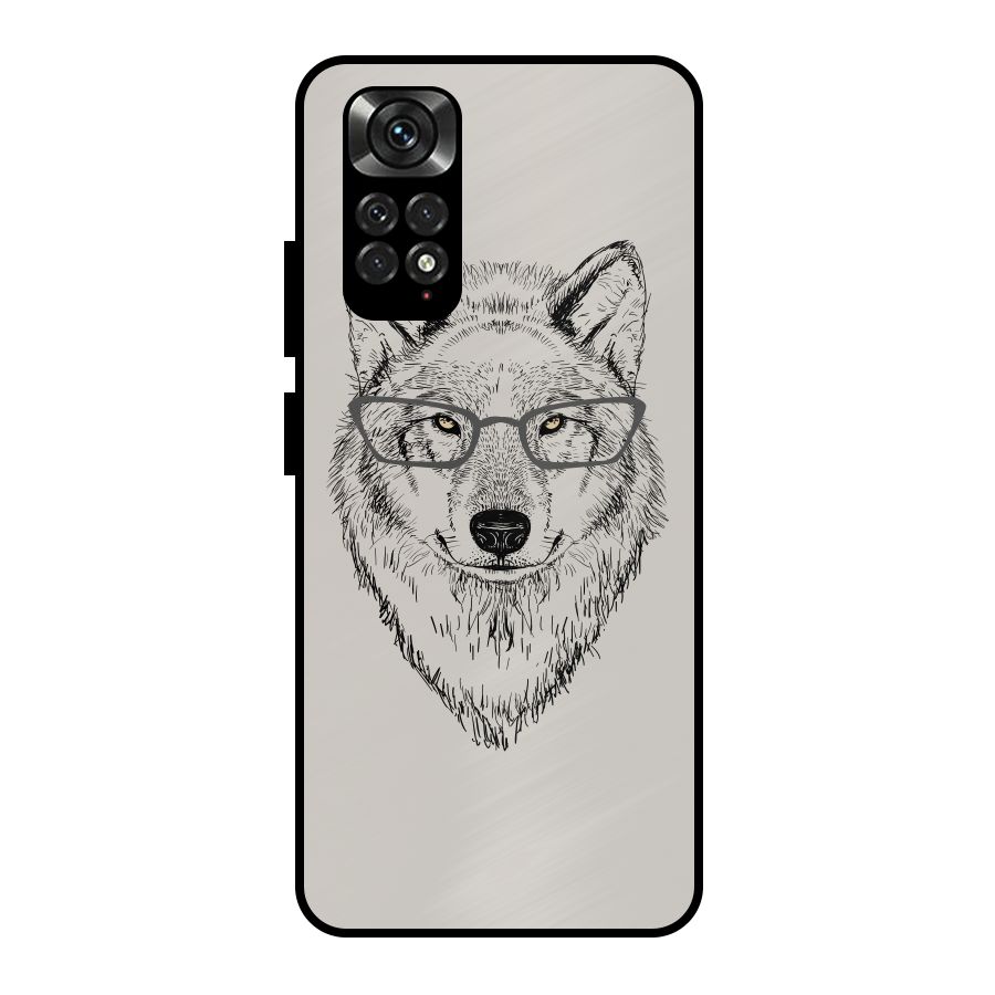 Nerdy Wolf Metal Back Case for Redmi Note 11 Pro Plus 5G