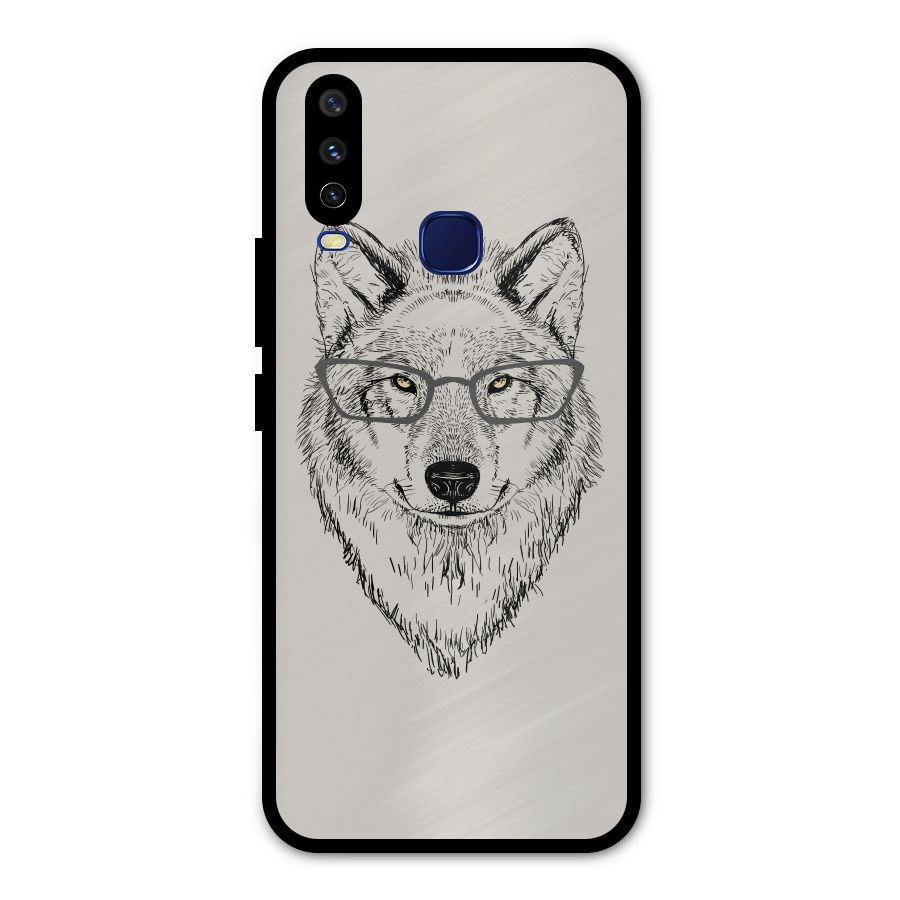 Nerdy Wolf Metal Back Case for Vivo V17