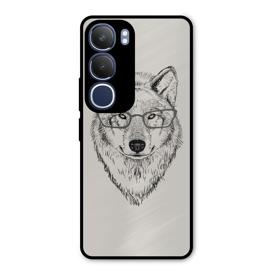 Nerdy Wolf Metal Back Case for Vivo Y29