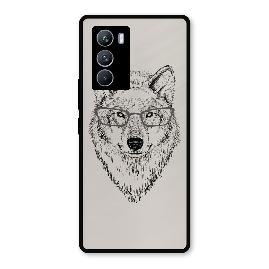 Nerdy Wolf Metal Back Case for iQOO 9 SE