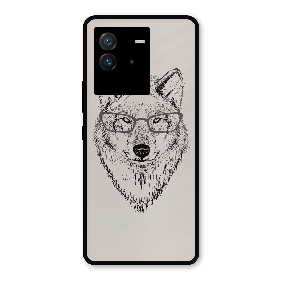 Nerdy Wolf Metal Back Case for iQOO Neo 6 5G