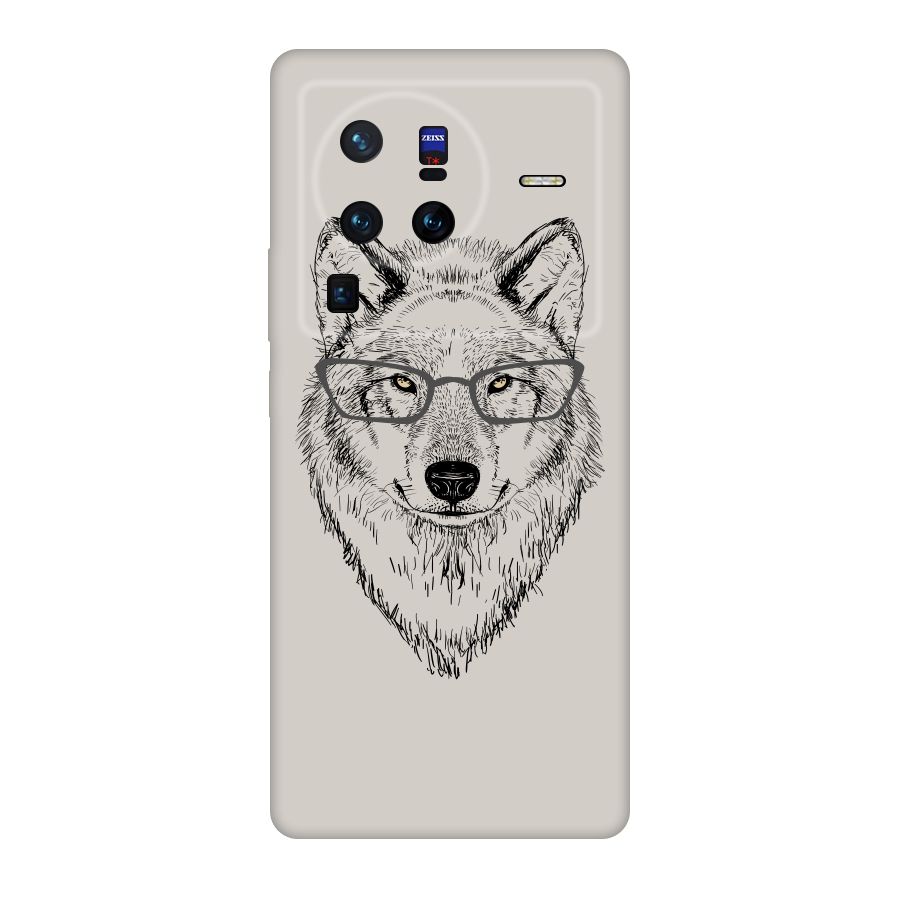 Nerdy Wolf Original Polycarbonate Back Case for Vivo X80