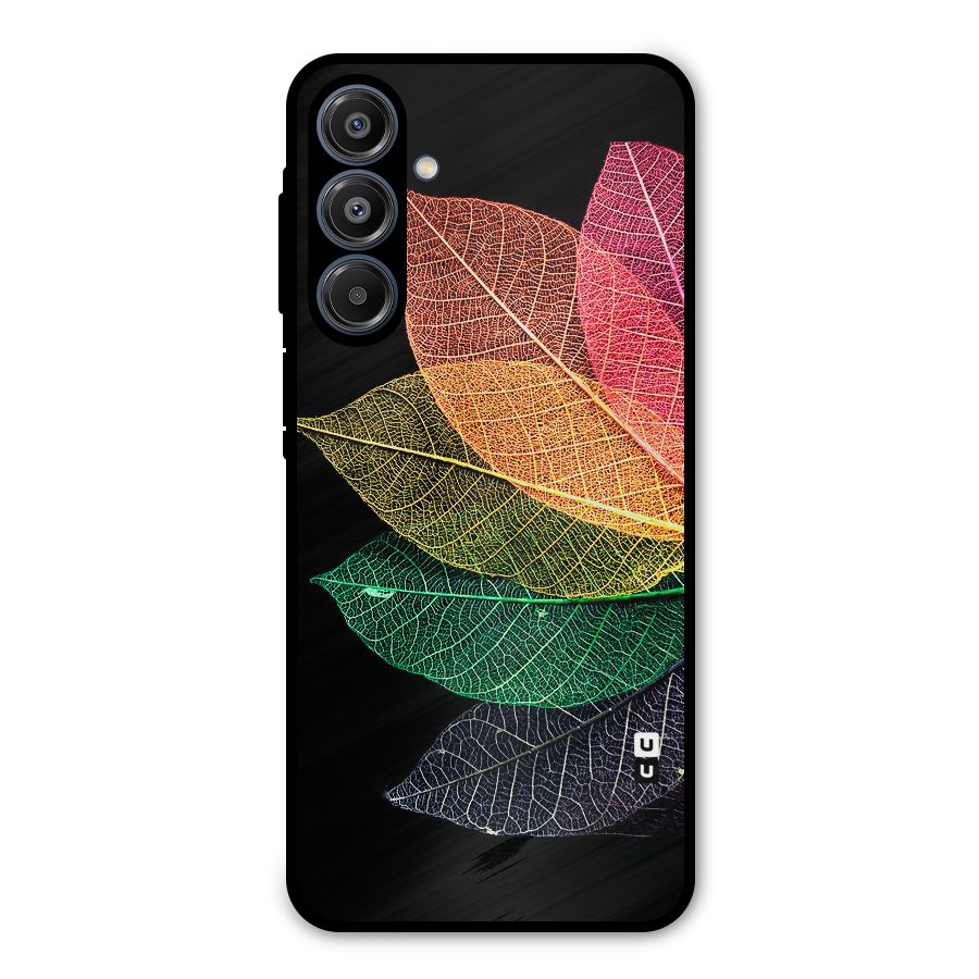 Net Leaf Color Design Metal Back Case for Galaxy A16 5G