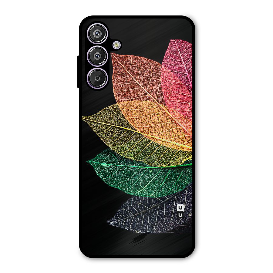 Net Leaf Color Design Metal Back Case for Galaxy F15