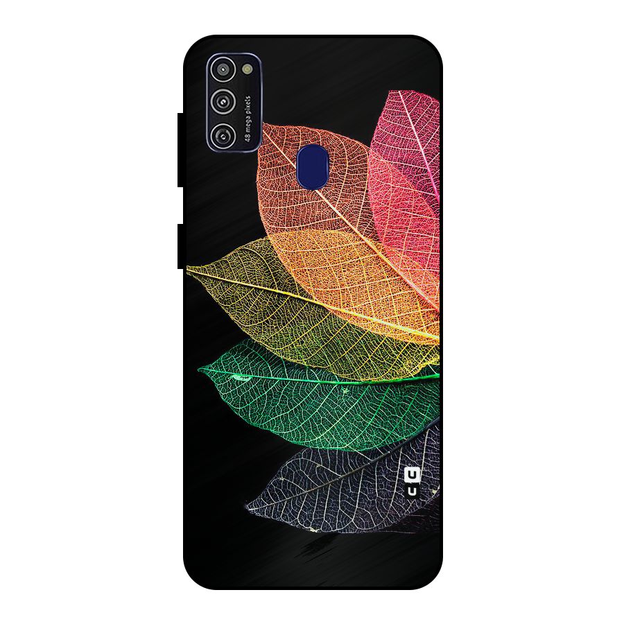 Net Leaf Color Design Metal Back Case for Galaxy M30s