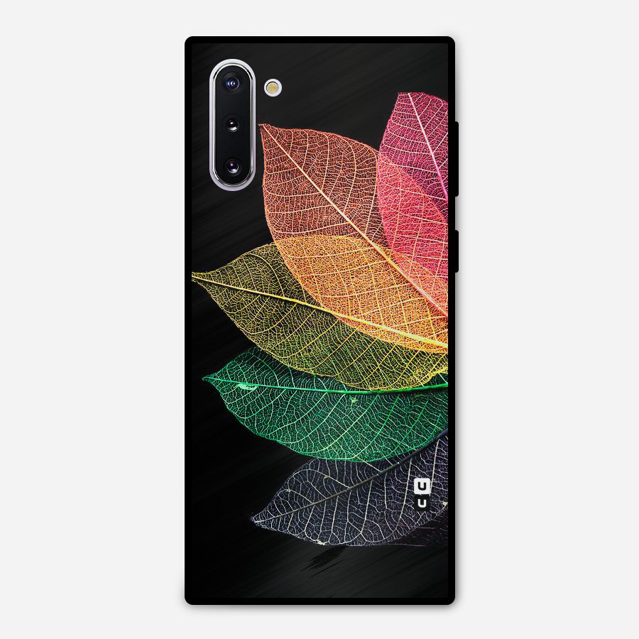 Net Leaf Color Design Metal Back Case for Galaxy Note 10