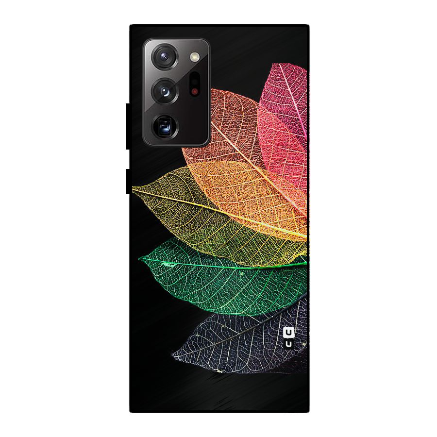 Net Leaf Color Design Metal Back Case for Galaxy Note 20 Ultra 5G