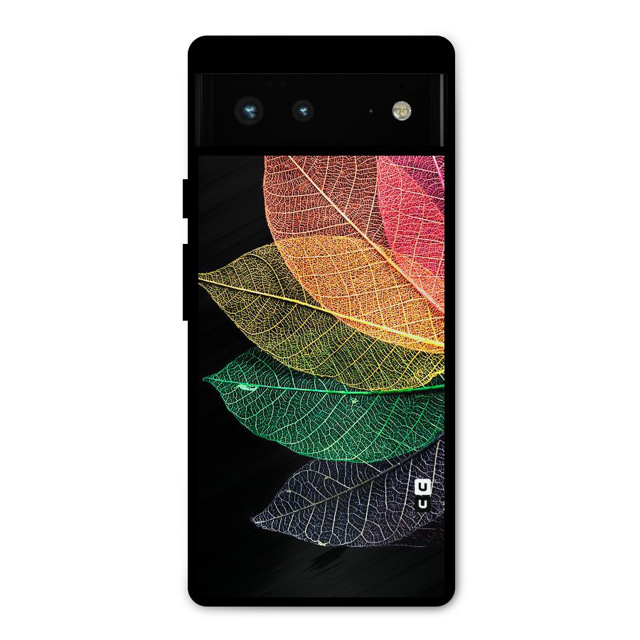 Net Leaf Color Design Metal Back Case for Google Pixel 6