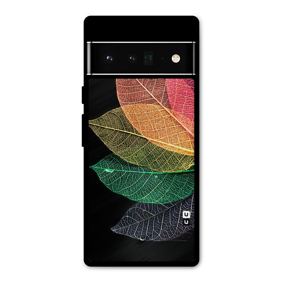 Net Leaf Color Design Metal Back Case for Google Pixel 6 Pro