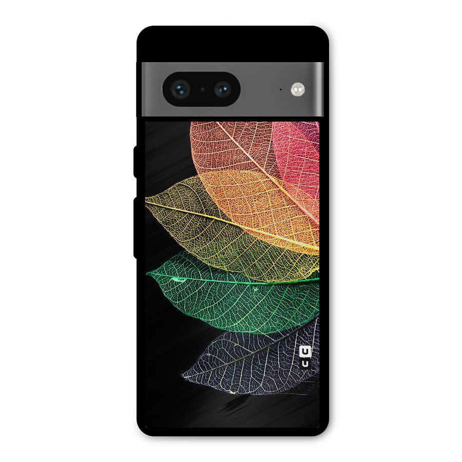 Net Leaf Color Design Metal Back Case for Google Pixel 7