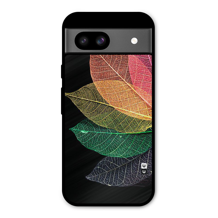 Net Leaf Color Design Metal Back Case for Google Pixel 8a