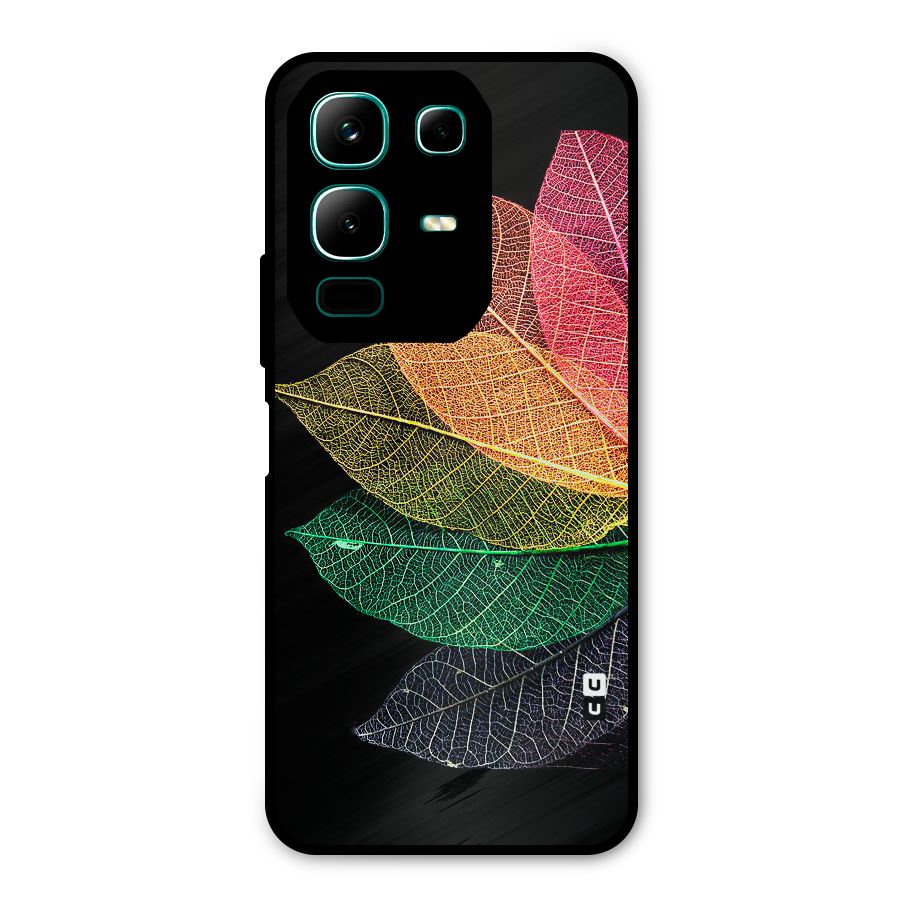 Net Leaf Color Design Metal Back Case for Infinix Note 50x