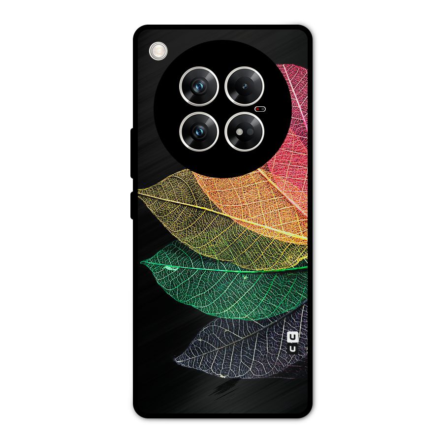 Net Leaf Color Design Metal Back Case for Infinix Zero 40 5G