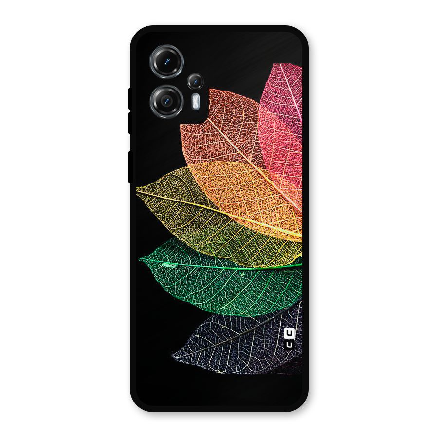 Net Leaf Color Design Metal Back Case for Moto G13