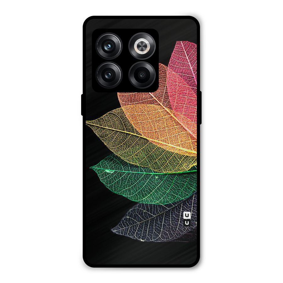 Net Leaf Color Design Metal Back Case for OnePlus 10T