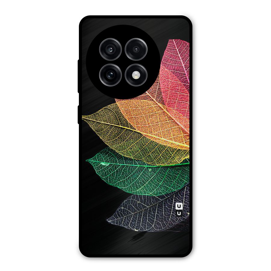 Net Leaf Color Design Metal Back Case for OnePlus 13R