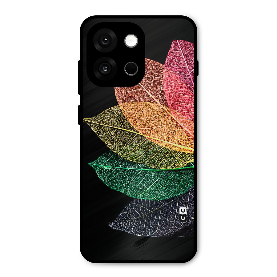 Net Leaf Color Design Metal Back Case for OnePlus 13s