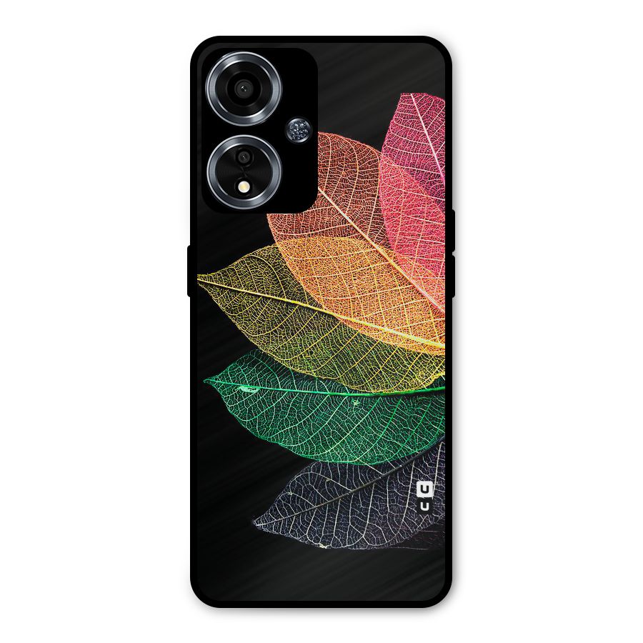 Net Leaf Color Design Metal Back Case for Oppo A59