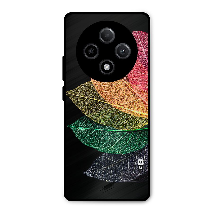 Net Leaf Color Design Metal Back Case for Oppo F27 Pro Plus