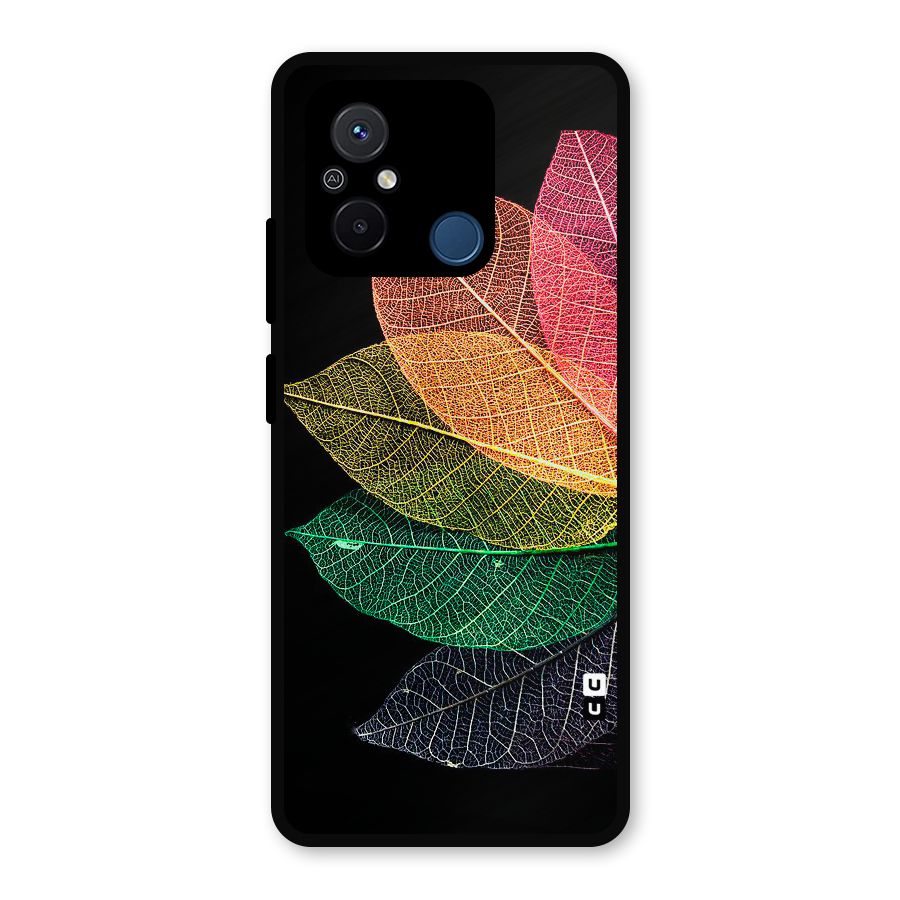 Net Leaf Color Design Metal Back Case for Poco C55
