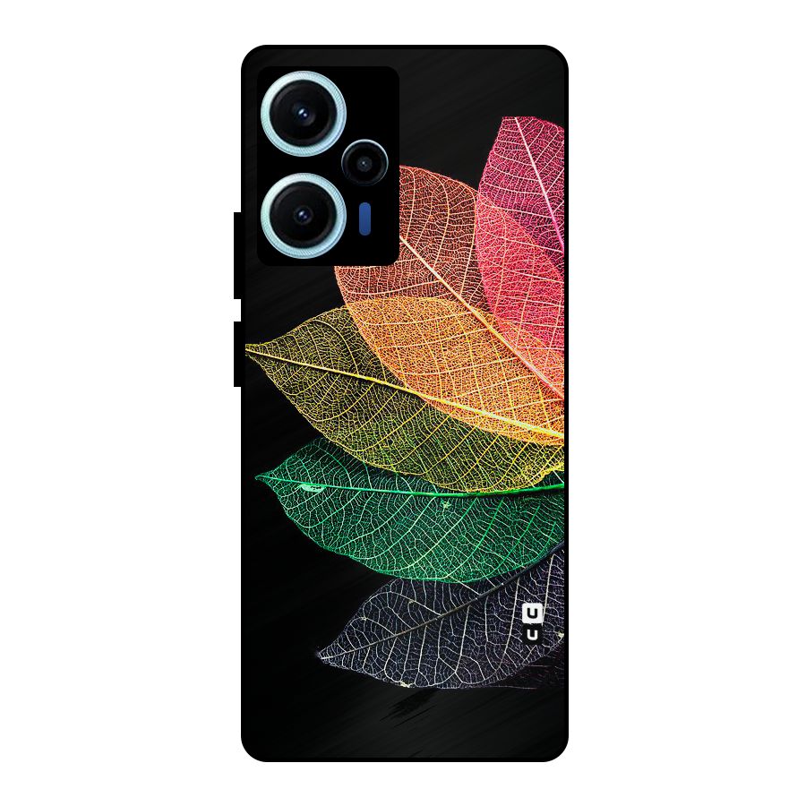 Net Leaf Color Design Metal Back Case for Poco F5