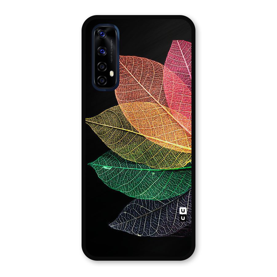 Net Leaf Color Design Metal Back Case for Realme 7