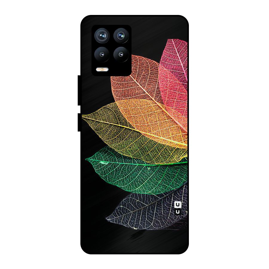 Net Leaf Color Design Metal Back Case for Realme 8 Pro