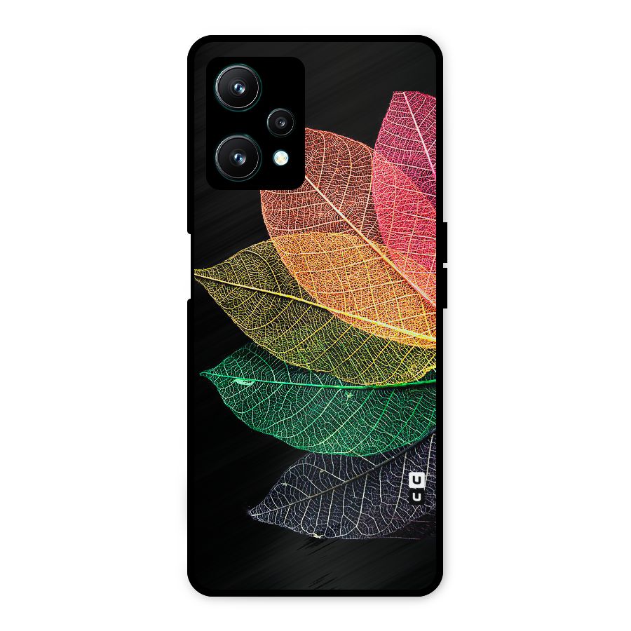 Net Leaf Color Design Metal Back Case for Realme 9 Pro 5G