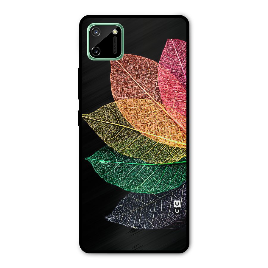 Net Leaf Color Design Metal Back Case for Realme C11