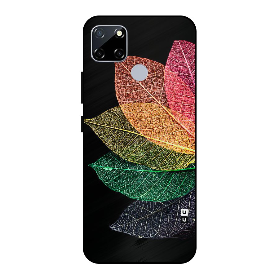 Net Leaf Color Design Metal Back Case for Realme Narzo 20
