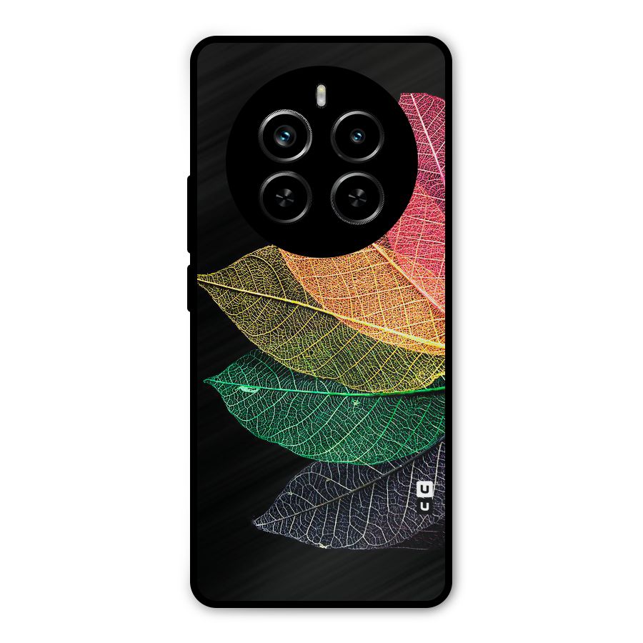 Net Leaf Color Design Metal Back Case for Realme P1 Pro