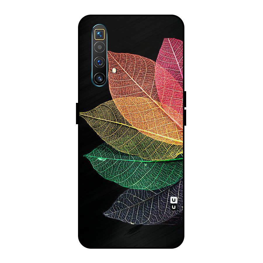 Net Leaf Color Design Metal Back Case for Realme X3 SuperZoom