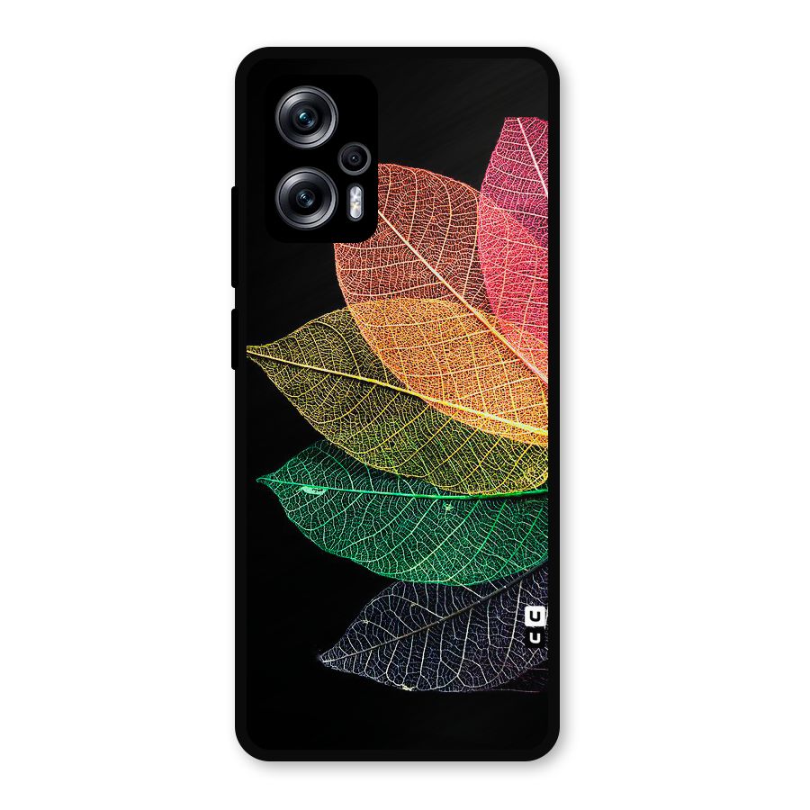 Net Leaf Color Design Metal Back Case for Redmi K50i
