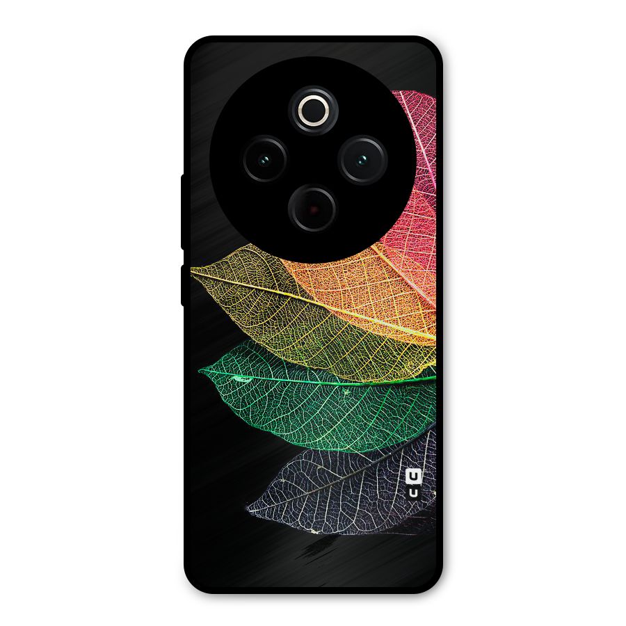 Net Leaf Color Design Metal Back Case for Vivo T4