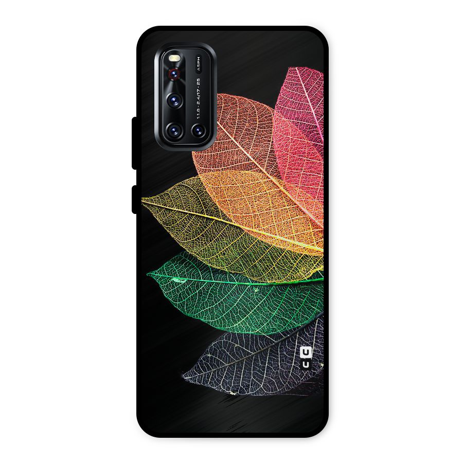 Net Leaf Color Design Metal Back Case for Vivo V19