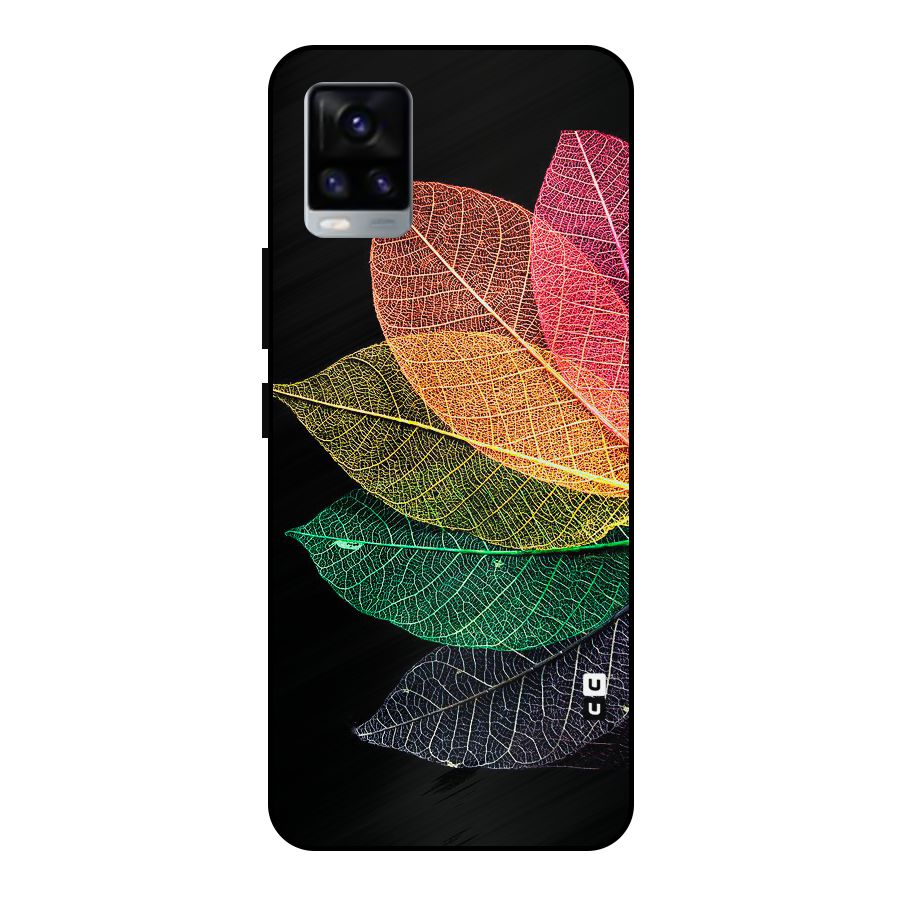 Net Leaf Color Design Metal Back Case for Vivo V20