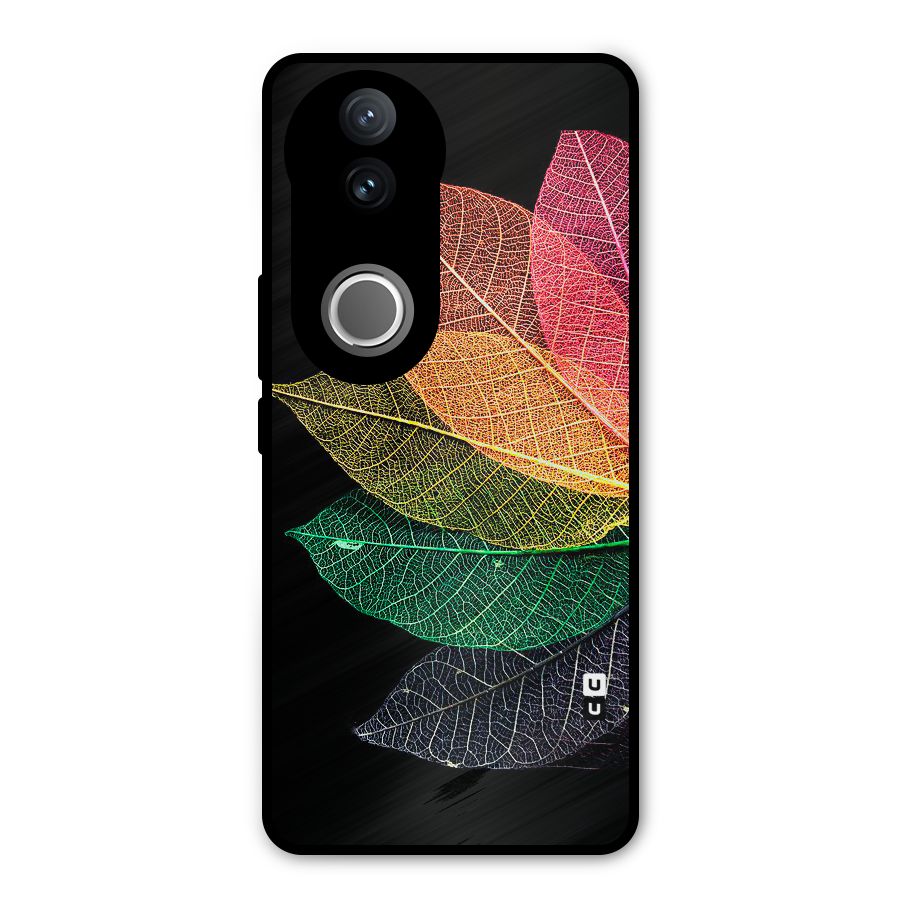 Net Leaf Color Design Metal Back Case for Vivo V50