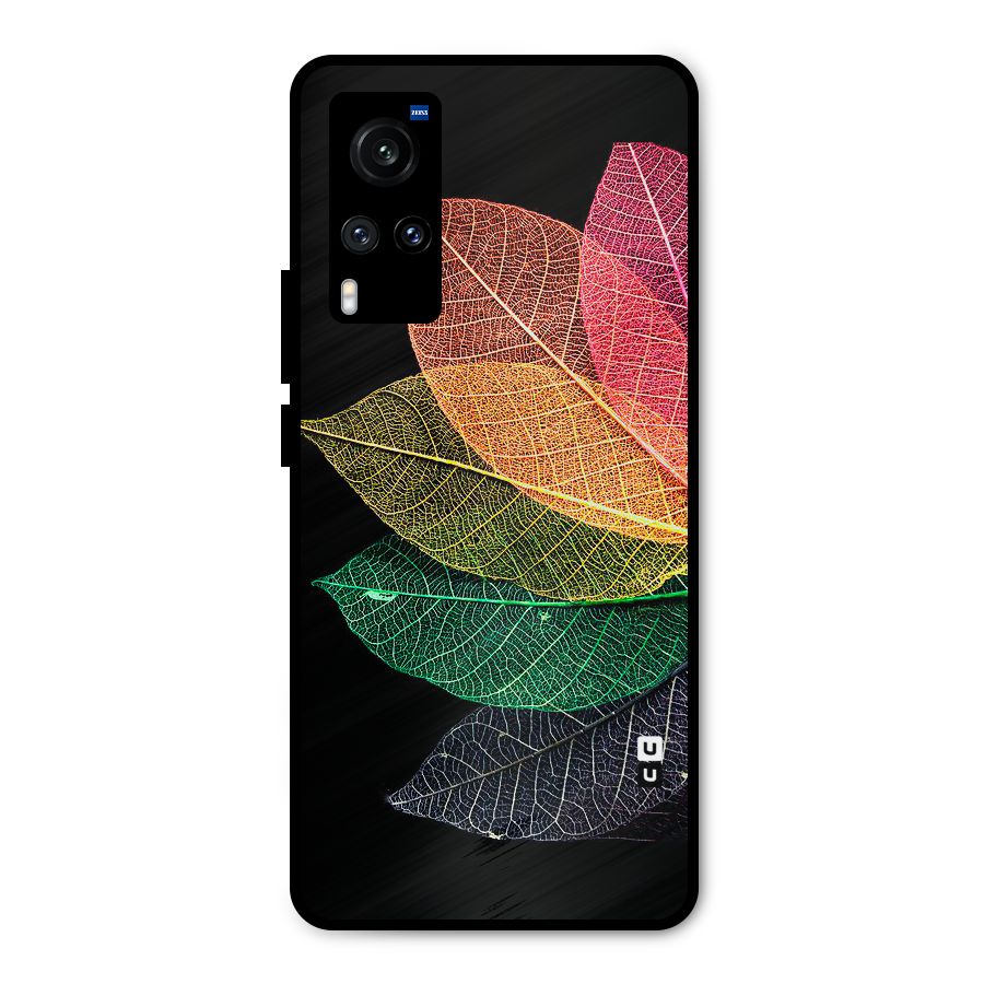 Net Leaf Color Design Metal Back Case for Vivo X60