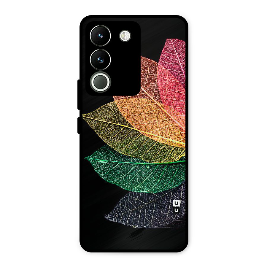 Net Leaf Color Design Metal Back Case for Vivo Y200