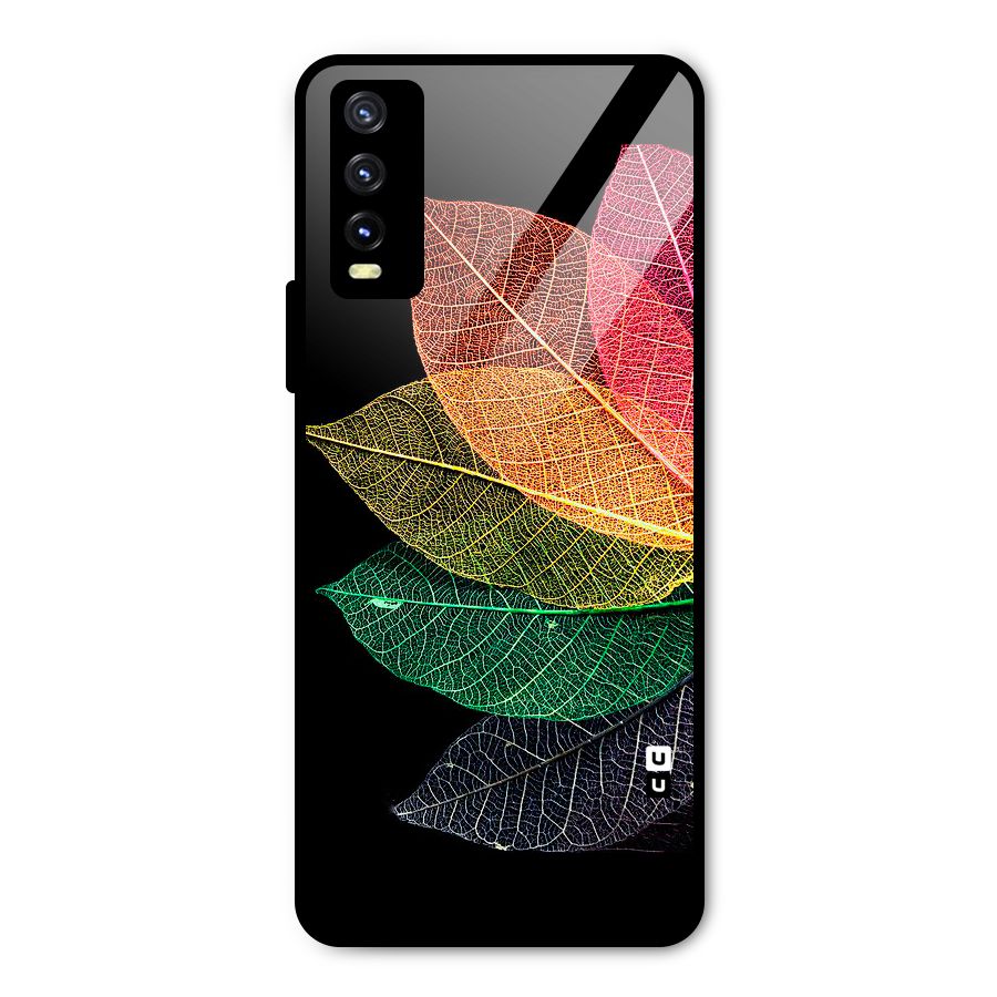 Net Leaf Color Design Metal Back Case for Vivo Y20t