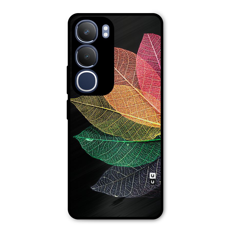 Net Leaf Color Design Metal Back Case for Vivo Y29