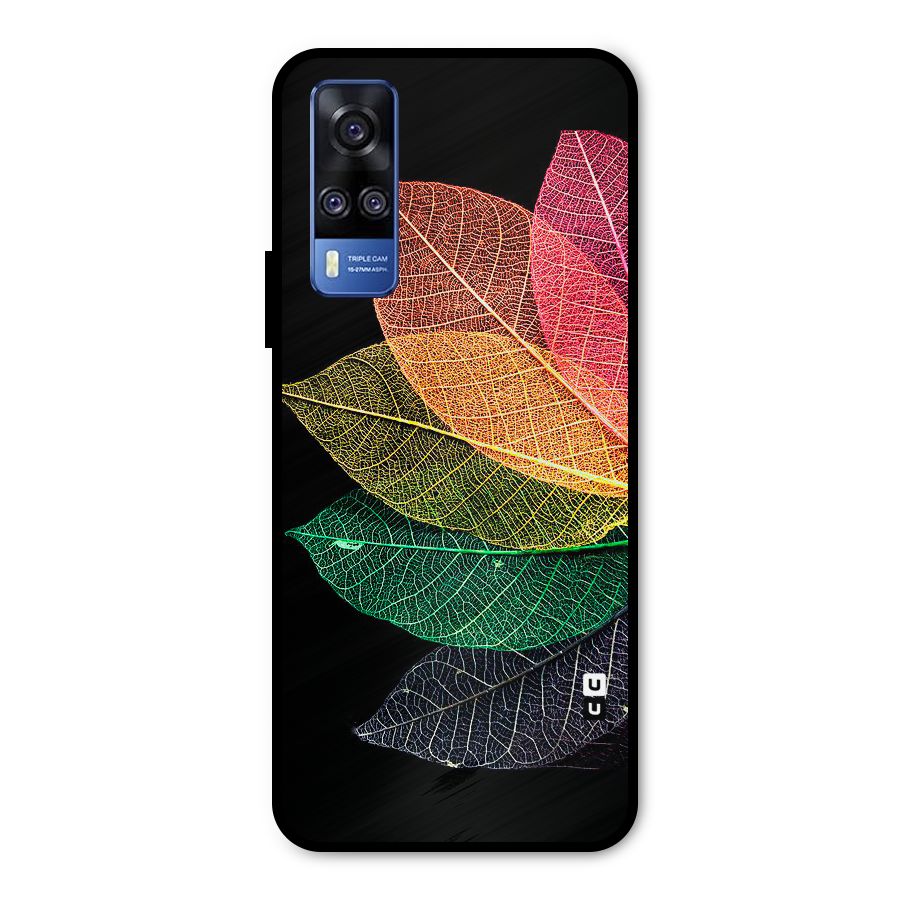 Net Leaf Color Design Metal Back Case for Vivo Y31