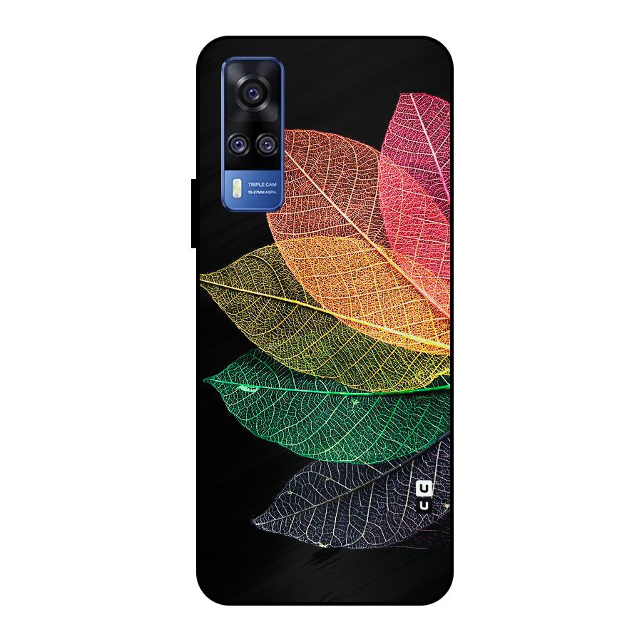 Net Leaf Color Design Metal Back Case for Vivo Y51