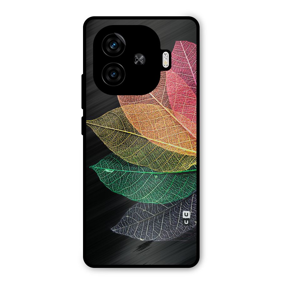 Net Leaf Color Design Metal Back Case for iQOO Neo 10R