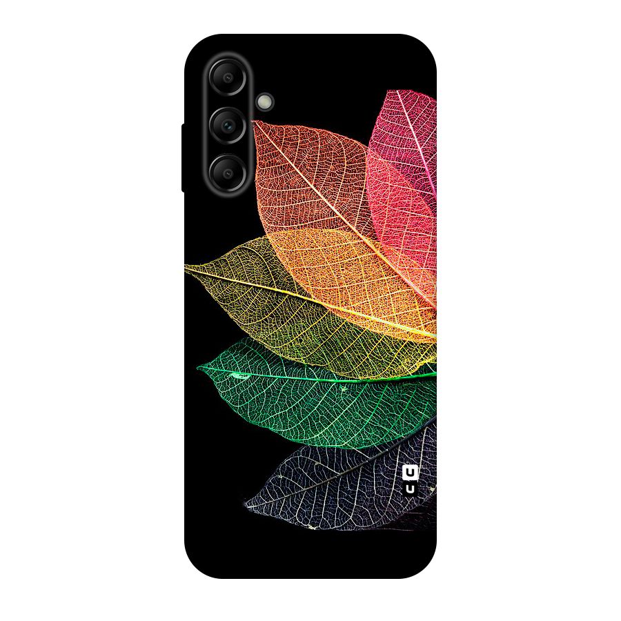 Net Leaf Color Design Original Polycarbonate Back Case for Galaxy A14 5G